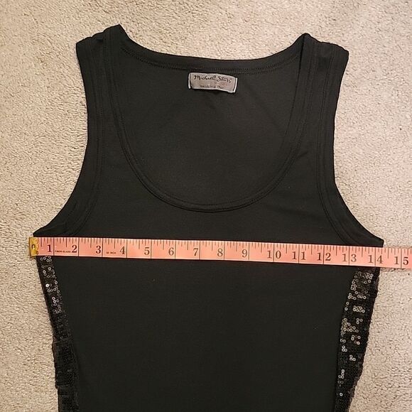 Michael Stars side sequin black tank - Picture 8 of 9